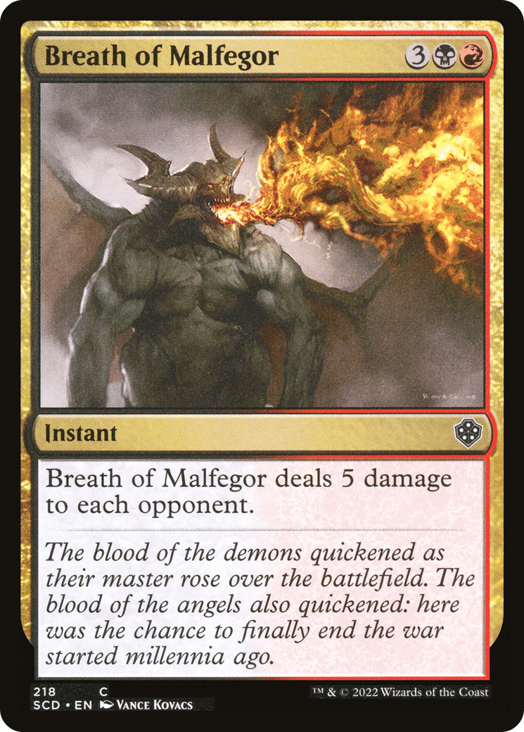 Breath of Malfegor [Starter Commander Decks] MTG Single Magic: The Gathering  | Multizone: Comics And Games