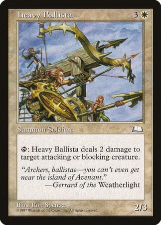 Heavy Ballista [Weatherlight] MTG Single Magic: The Gathering  | Multizone: Comics And Games