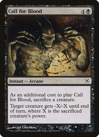 Call for Blood [Betrayers of Kamigawa] MTG Single Magic: The Gathering  | Multizone: Comics And Games