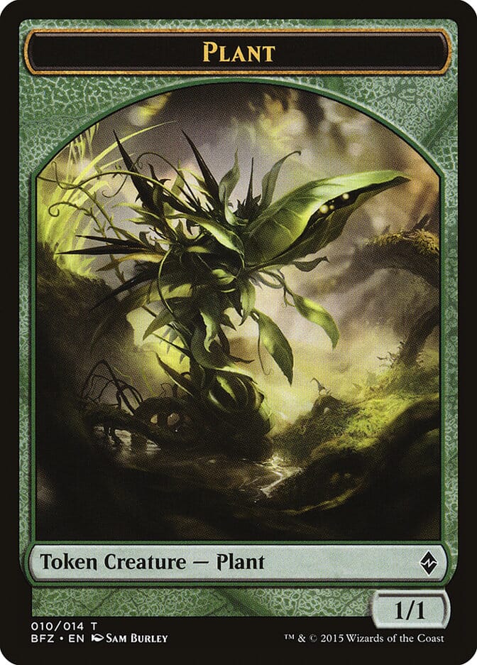 Plant [Battle for Zendikar Tokens] MTG Single Magic: The Gathering  | Multizone: Comics And Games