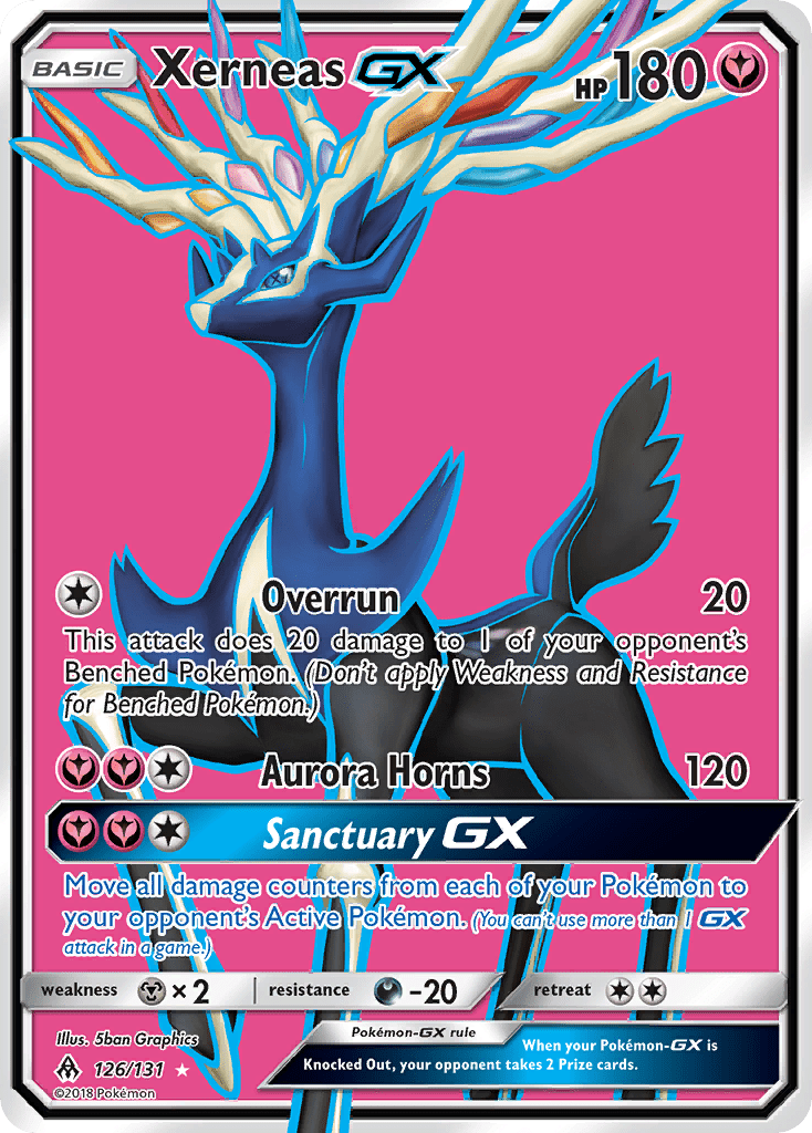 Xerneas GX (126/131) [Sun & Moon: Forbidden Light] Pokemon Single Pokémon  | Multizone: Comics And Games