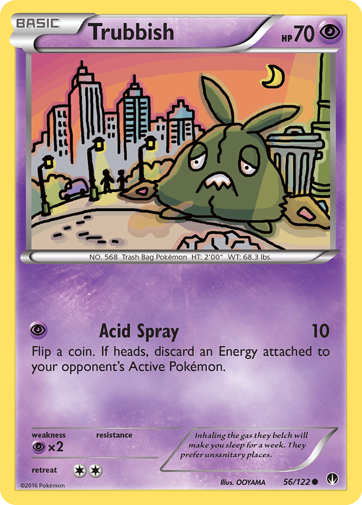 Trubbish (56/122) [XY: BREAKpoint] Pokemon Single Pokémon  | Multizone: Comics And Games