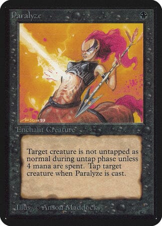 Paralyze [Limited Edition Alpha] MTG Single Magic: The Gathering  | Multizone: Comics And Games
