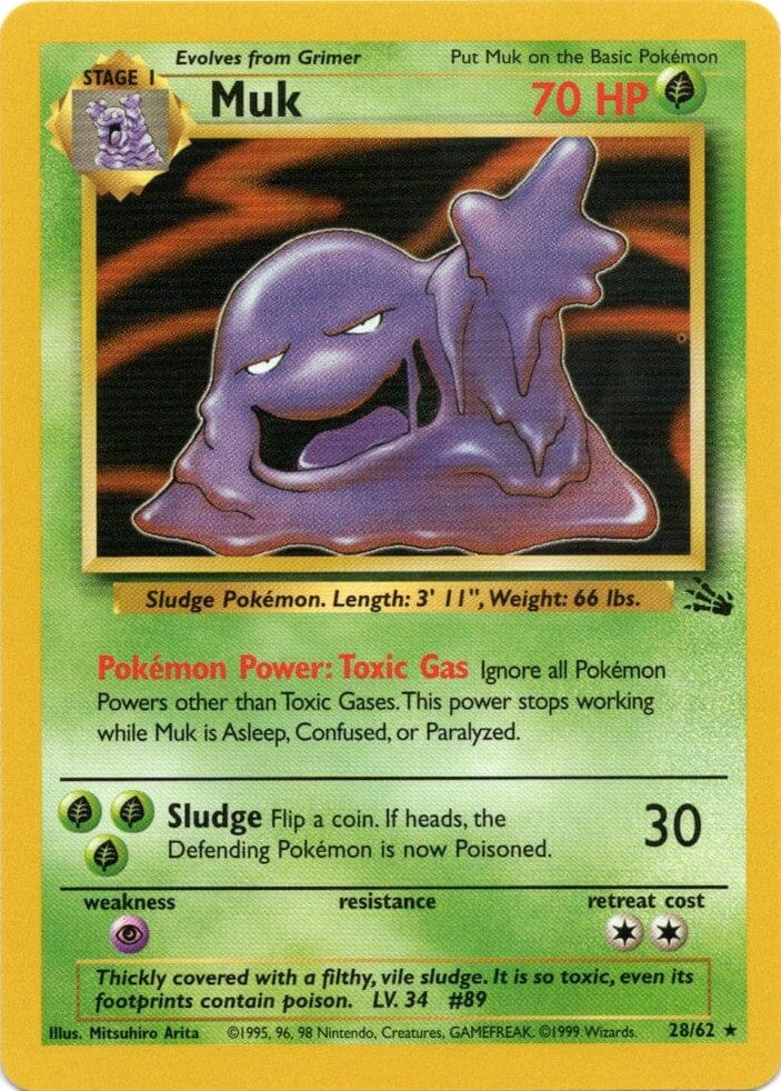 Muk (28/62) [Fossil Unlimited] Pokemon Single Pokémon  | Multizone: Comics And Games