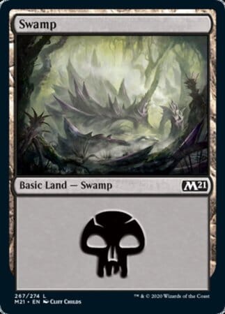 Swamp (267) [Core Set 2021] MTG Single Magic: The Gathering  | Multizone: Comics And Games