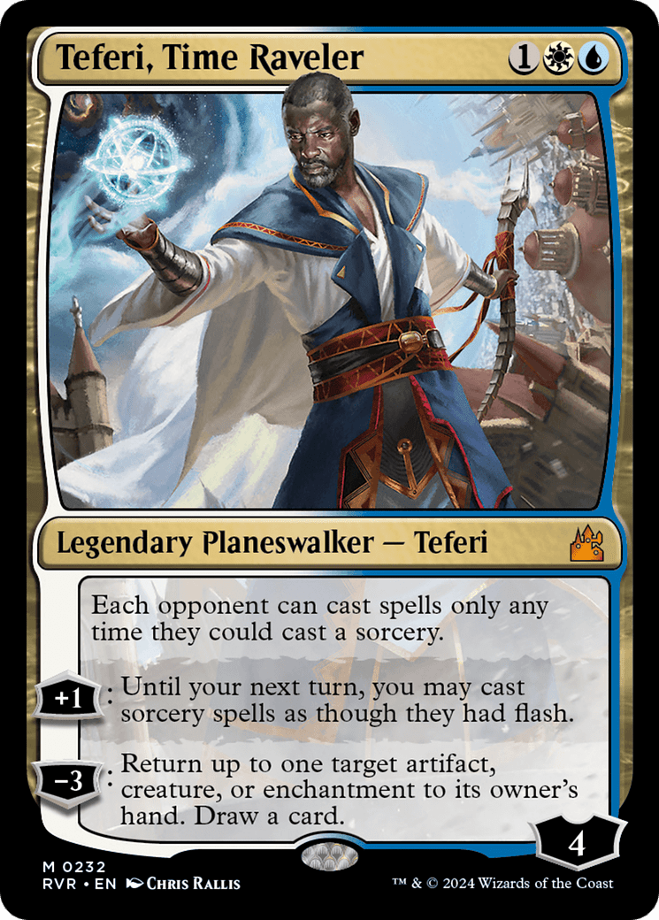 Teferi, Time Raveler [Ravnica Remastered] MTG Single Magic: The Gathering  | Multizone: Comics And Games