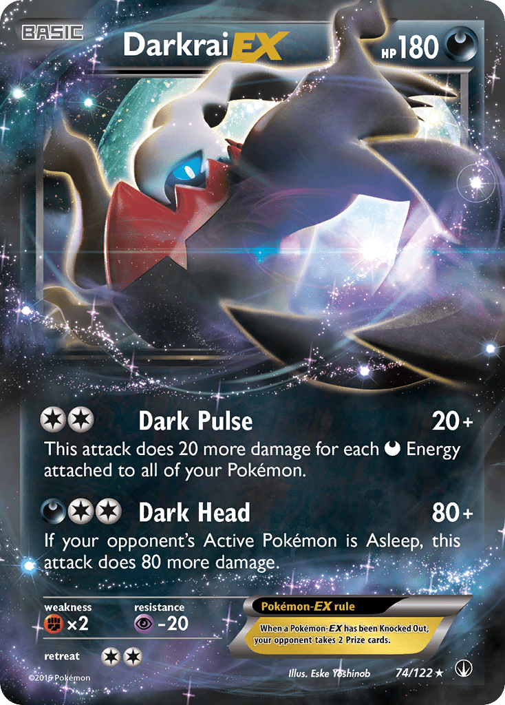 Darkrai EX (74/122) [XY: BREAKpoint] Pokemon Single Pokémon  | Multizone: Comics And Games