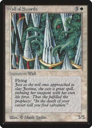 Wall of Swords [Limited Edition Beta] MTG Single Magic: The Gathering  | Multizone: Comics And Games