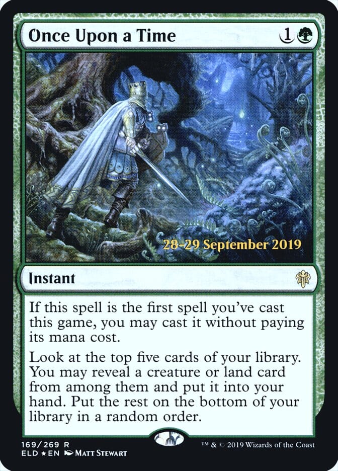 Once Upon a Time [Throne of Eldraine Prerelease Promos] MTG Single Magic: The Gathering  | Multizone: Comics And Games