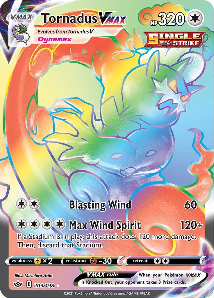 Tornadus VMAX (209/198) [Sword & Shield: Chilling Reign] Pokemon Single Pokémon  | Multizone: Comics And Games