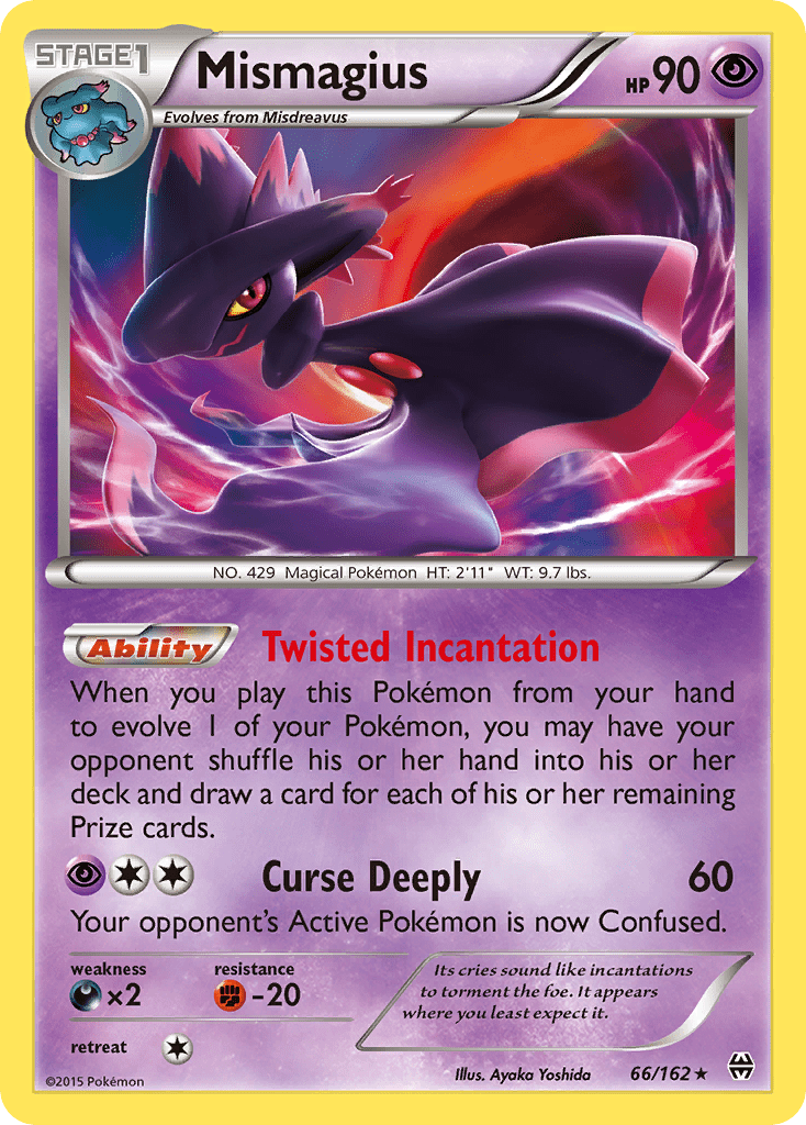 Mismagius (66/162) [XY: BREAKthrough] Pokemon Single Pokémon  | Multizone: Comics And Games