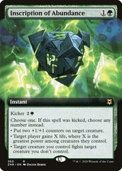 Inscription of Abundance (Extended Art) [Zendikar Rising] MTG Single Magic: The Gathering  | Multizone: Comics And Games