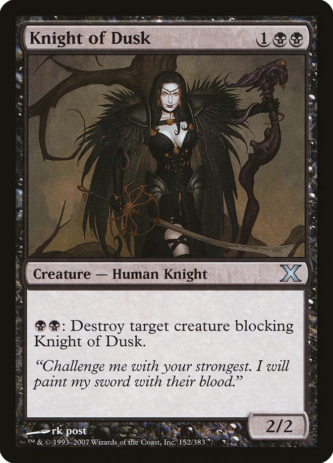 Knight of Dusk [Tenth Edition] MTG Single Magic: The Gathering  | Multizone: Comics And Games