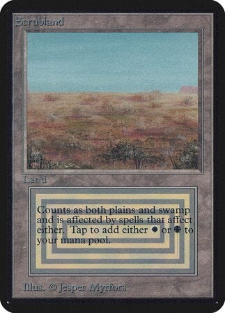 Scrubland [Limited Edition Alpha] MTG Single Magic: The Gathering  | Multizone: Comics And Games