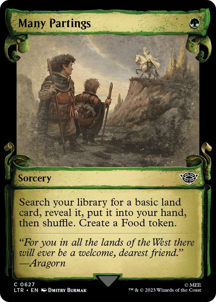 Many Partings [The Lord of the Rings: Tales of Middle-Earth Showcase Scrolls] MTG Single Magic: The Gathering  | Multizone: Comics And Games