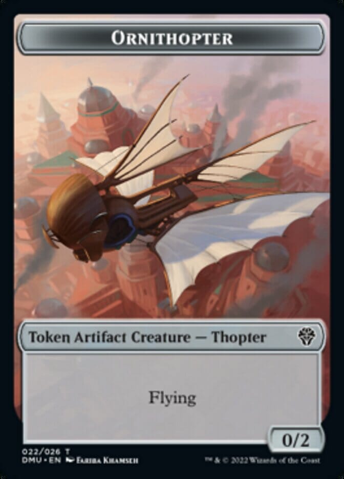 Ornithopter Token [Dominaria United Tokens] MTG Single Magic: The Gathering  | Multizone: Comics And Games