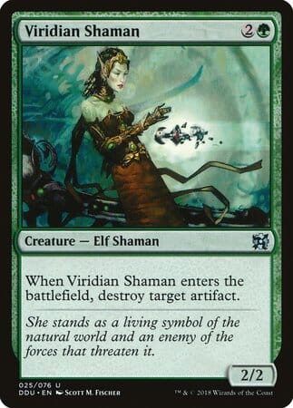 Viridian Shaman [Duel Decks: Elves vs. Inventors] MTG Single Magic: The Gathering  | Multizone: Comics And Games