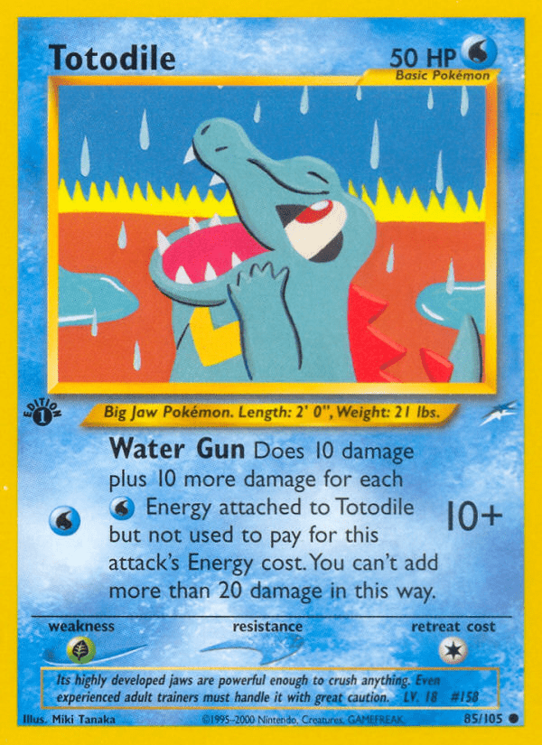 Totodile (85/105) [Neo Destiny 1st Edition] Pokemon Single Pokémon  | Multizone: Comics And Games