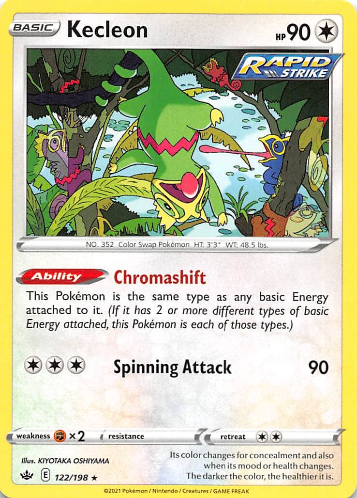 Kecleon (122/198) [Sword & Shield: Chilling Reign] Pokemon Single Pokémon  | Multizone: Comics And Games