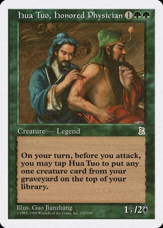 Hua Tuo, Honored Physician [Portal Three Kingdoms] MTG Single Magic: The Gathering  | Multizone: Comics And Games