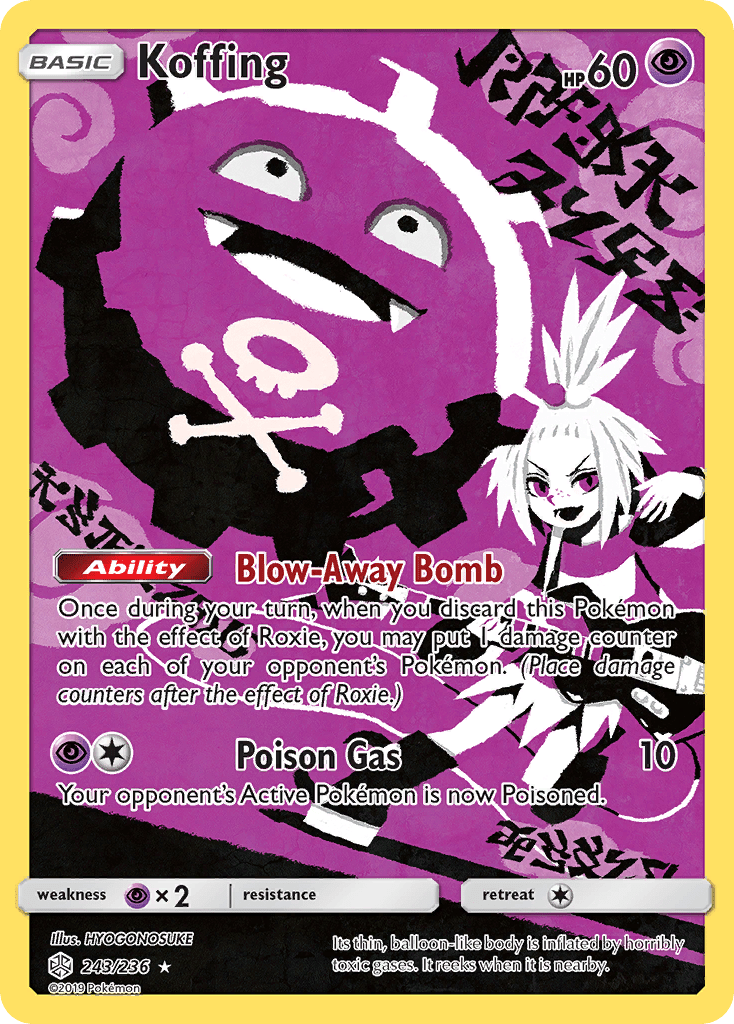 Koffing (243/236) [Sun & Moon: Cosmic Eclipse] Pokemon Single Pokémon  | Multizone: Comics And Games