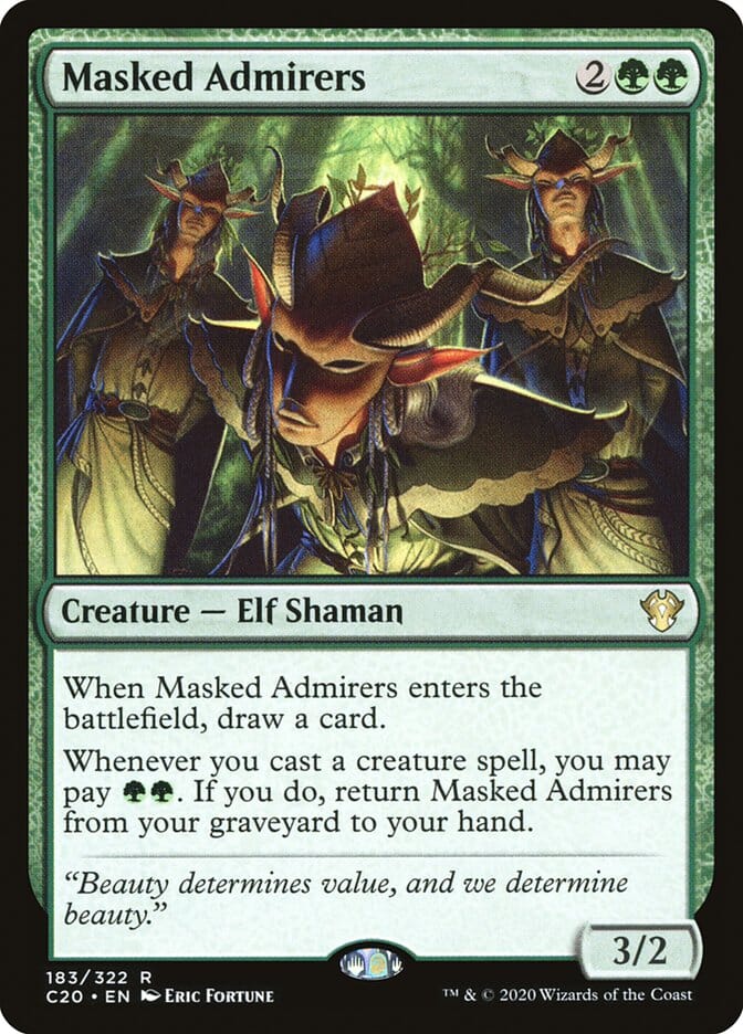 Masked Admirers [Commander 2020] MTG Single Magic: The Gathering  | Multizone: Comics And Games