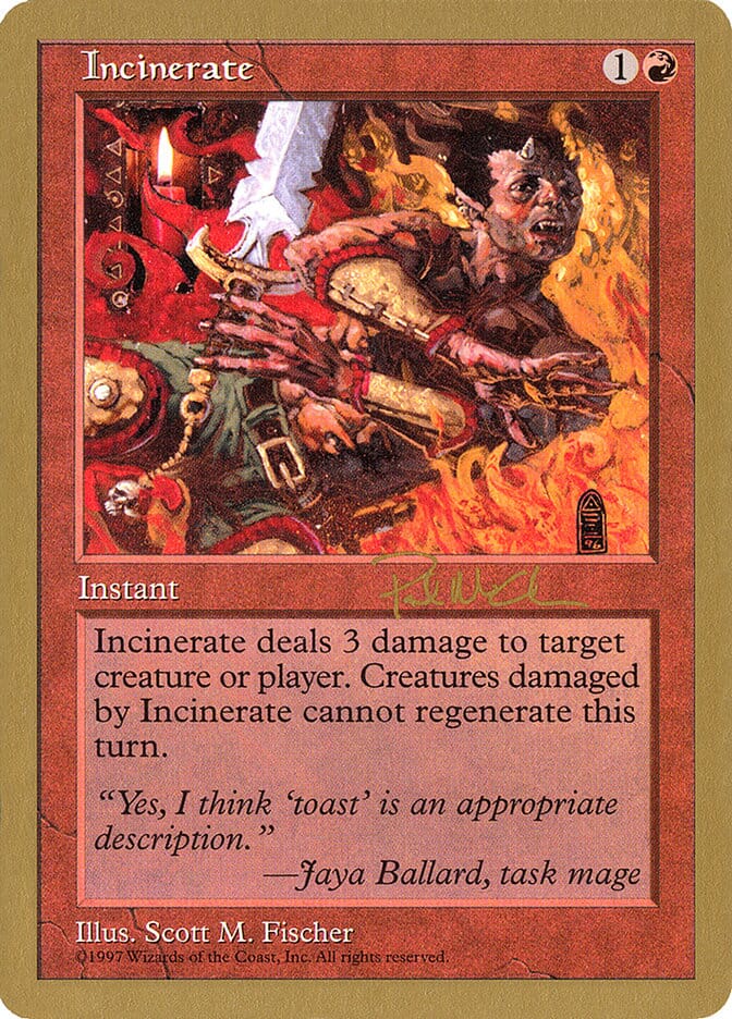 Incinerate (Paul McCabe) [World Championship Decks 1997] MTG Single Magic: The Gathering  | Multizone: Comics And Games