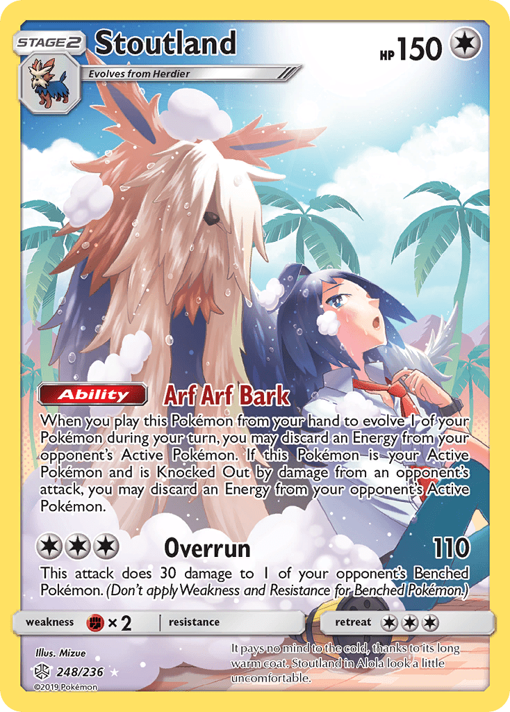Stoutland (248/236) [Sun & Moon: Cosmic Eclipse] Pokemon Single Pokémon  | Multizone: Comics And Games