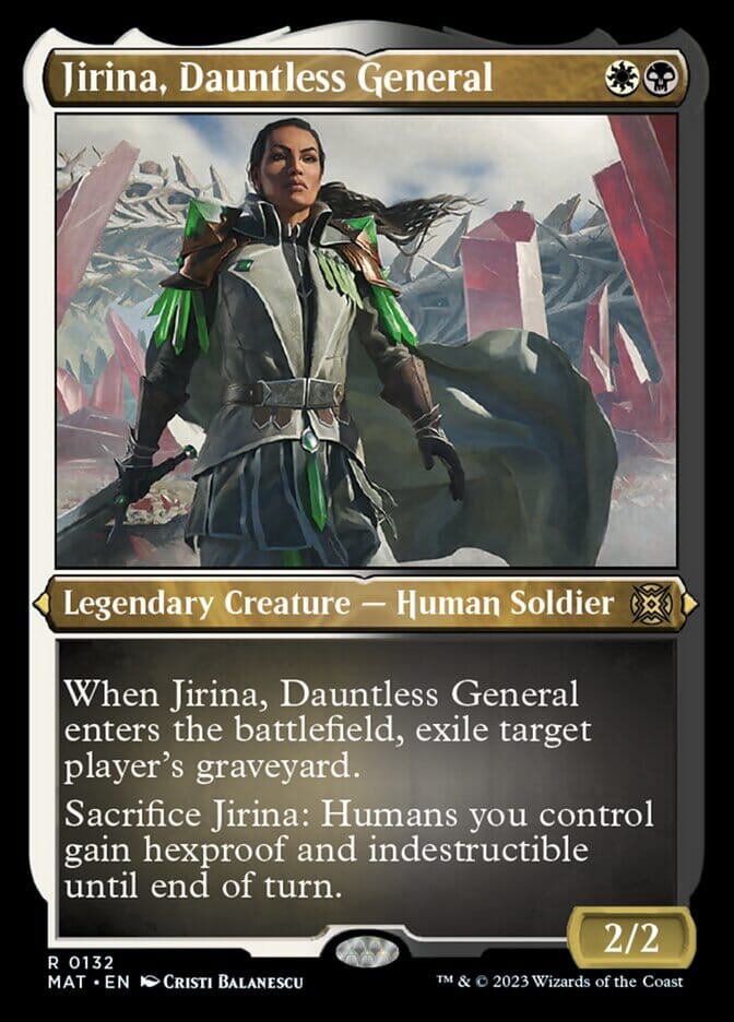 Jirina, Dauntless General (Foil Etched) [March of the Machine: The Aftermath] MTG Single Magic: The Gathering  | Multizone: Comics And Games