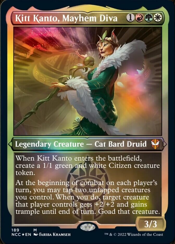 Kitt Kanto, Mayhem Diva (Display Commander) [Streets of New Capenna Commander] MTG Single Magic: The Gathering  | Multizone: Comics And Games