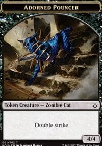 Adorned Pouncer // Horse Double-sided Token [Hour of Devastation Tokens] MTG Single Magic: The Gathering  | Multizone: Comics And Games