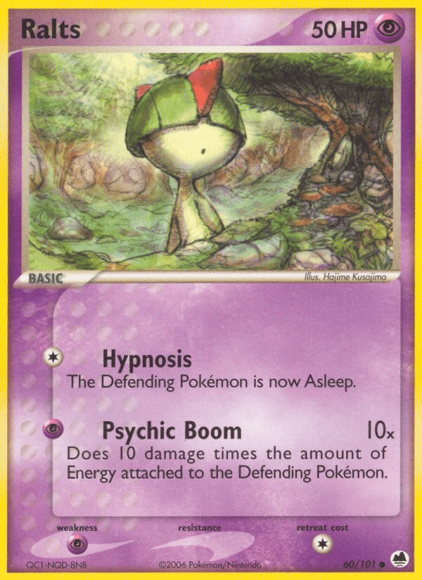 Ralts (60/101) [EX: Dragon Frontiers] Pokemon Single Pokémon  | Multizone: Comics And Games