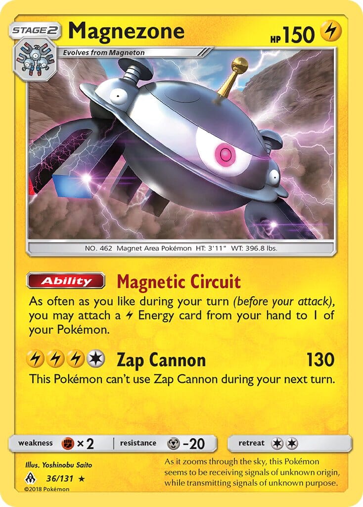 Magnezone (36/131) (Prerelease Kit Exclusive) (Theme Deck Exclusive) [Sun & Moon: Forbidden Light] Pokemon Single Pokémon  | Multizone: Comics And Games