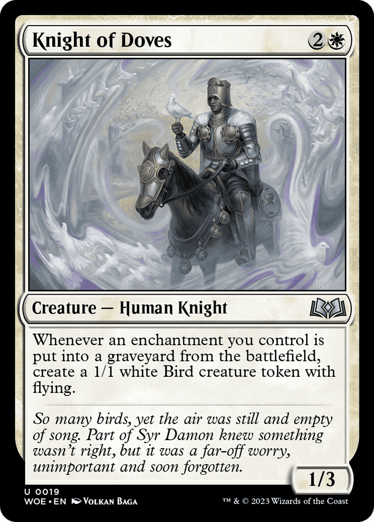 Knight of Doves [Wilds of Eldraine] MTG Single Magic: The Gathering  | Multizone: Comics And Games