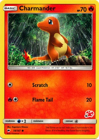 Charmander (18/147) (Charizard Stamp #16) [Battle Academy 2020] Pokemon Single Pokémon  | Multizone: Comics And Games