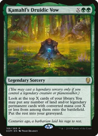 Kamahl's Druidic Vow [Dominaria] MTG Single Magic: The Gathering  | Multizone: Comics And Games