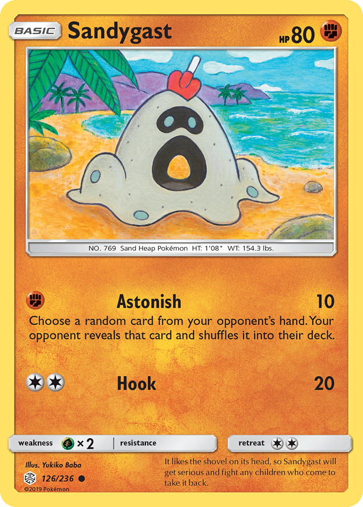 Sandygast (126/236) [Sun & Moon: Cosmic Eclipse] Pokemon Single Pokémon  | Multizone: Comics And Games