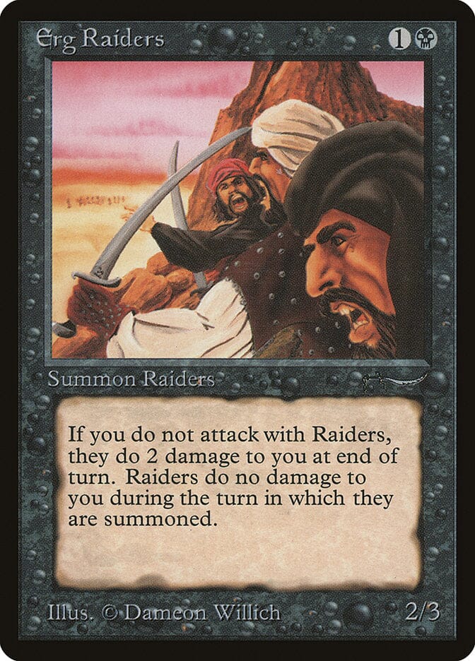 Erg Raiders (Light Mana Cost) [Arabian Nights] MTG Single Magic: The Gathering  | Multizone: Comics And Games