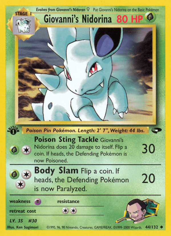 Giovanni's Nidorina (44/132) [Gym Challenge 1st Edition] Pokemon Single Pokémon  | Multizone: Comics And Games