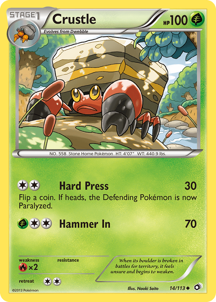 Crustle (14/113) [Black & White: Legendary Treasures] Pokemon Single Pokémon  | Multizone: Comics And Games