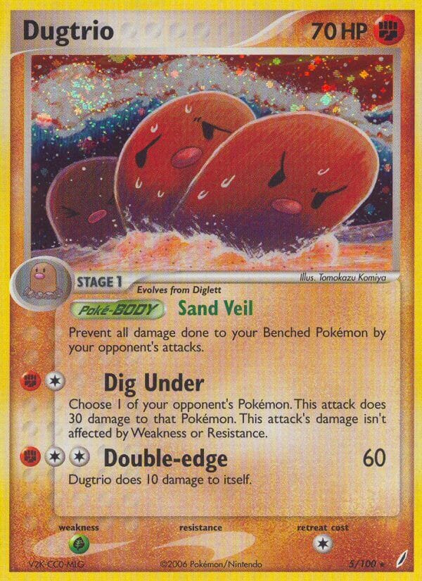 Dugtrio (5/100) (Theme Deck Exclusive) [EX: Crystal Guardians] Pokemon Single Pokémon  | Multizone: Comics And Games