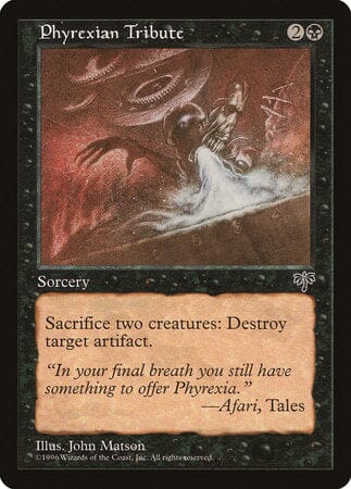 Phyrexian Tribute [Mirage] MTG Single Magic: The Gathering  | Multizone: Comics And Games