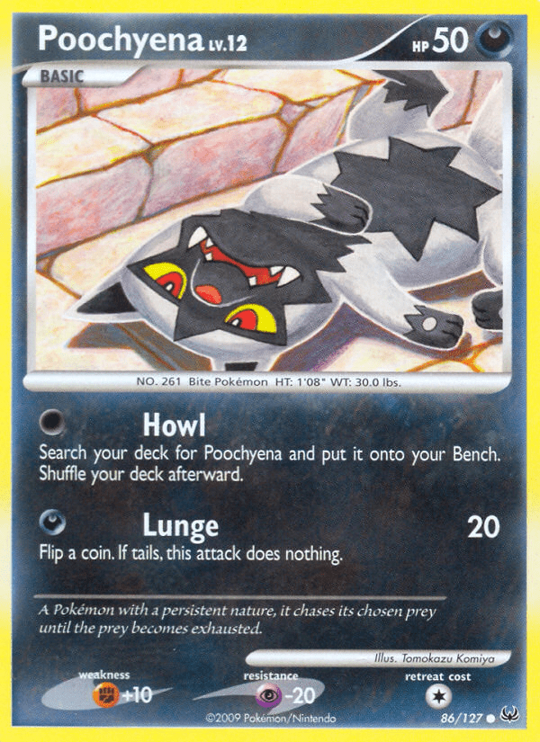 Poochyena (86/127) [Platinum: Base Set] Pokemon Single Pokémon  | Multizone: Comics And Games