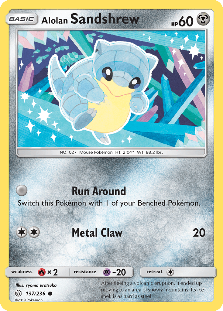Alolan Sandshrew (137/236) [Sun & Moon: Cosmic Eclipse] Pokemon Single Pokémon  | Multizone: Comics And Games