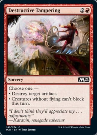 Destructive Tampering [Core Set 2021] MTG Single Magic: The Gathering  | Multizone: Comics And Games