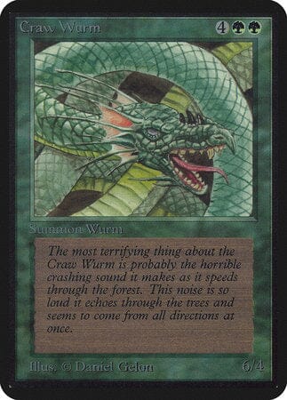 Craw Wurm [Limited Edition Alpha] MTG Single Magic: The Gathering  | Multizone: Comics And Games