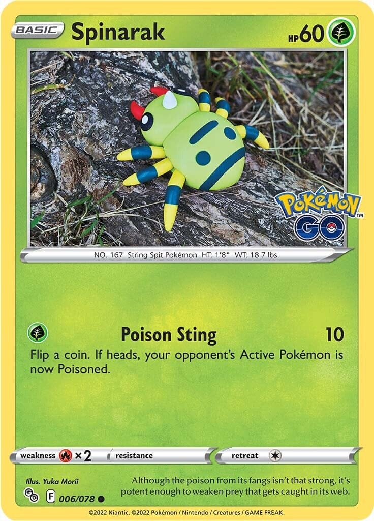 Spinarak (006/078) [Pokémon GO] Pokemon Single Pokémon  | Multizone: Comics And Games