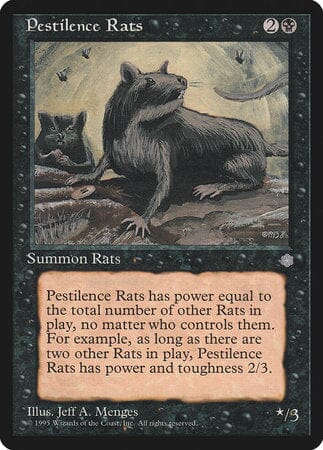 Pestilence Rats [Ice Age] MTG Single Magic: The Gathering  | Multizone: Comics And Games