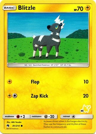 Blitzle (81/214) (Pikachu Stamp #45) [Battle Academy 2020] Pokemon Single Pokémon  | Multizone: Comics And Games