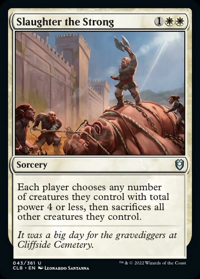 Slaughter the Strong [Commander Legends: Battle for Baldur's Gate] MTG Single Magic: The Gathering  | Multizone: Comics And Games